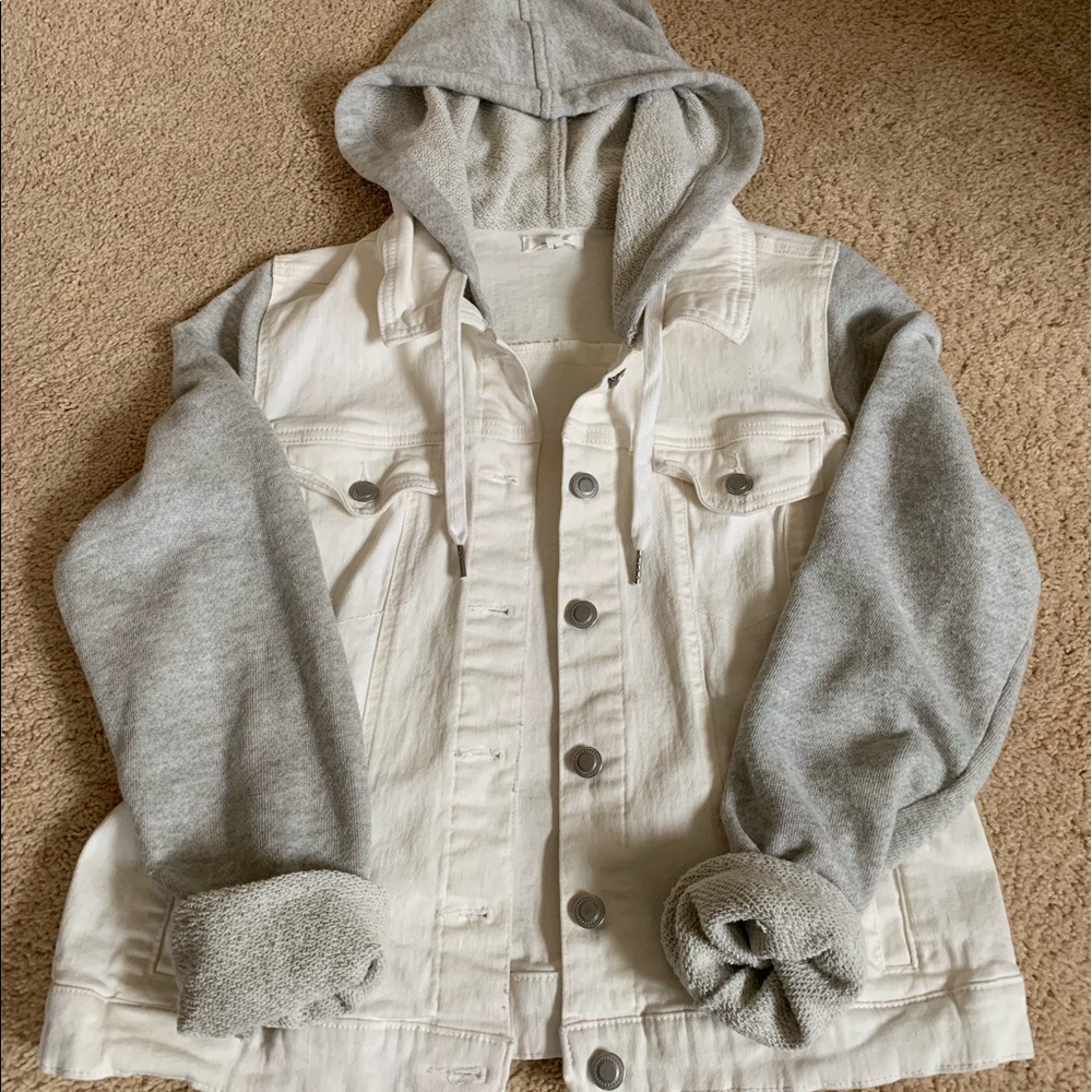 Jean Jacket/Sweatshirt hoodie combo